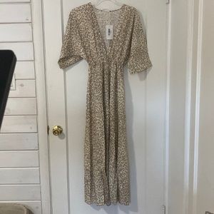 Petal and Pup leopard Maxi Dress